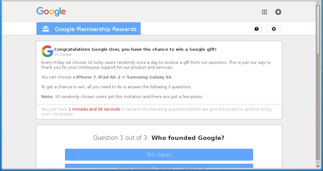 Google Membership Rewards