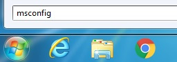 windows7 запуск msconfig