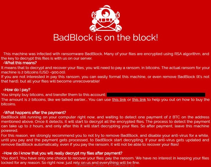 BadBlock вирус