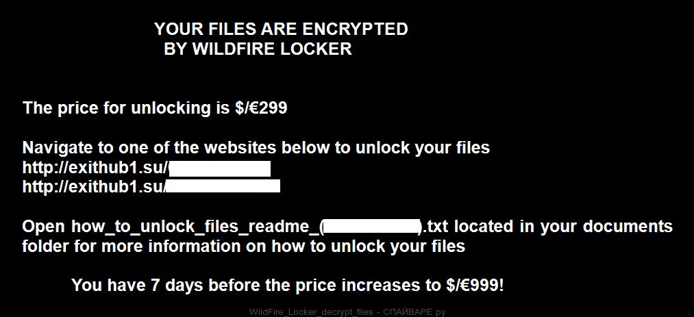 WildFire Locker, Как расшифровать файлы