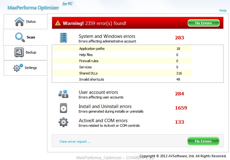 MaxPerforma Optimizer