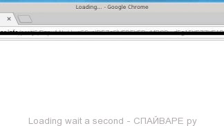 Loading wait a second