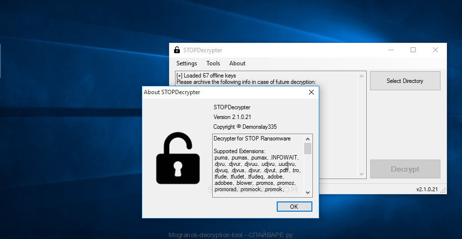 Mogranos decryption tool