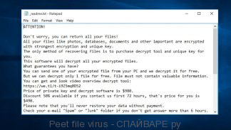 Peet file virus