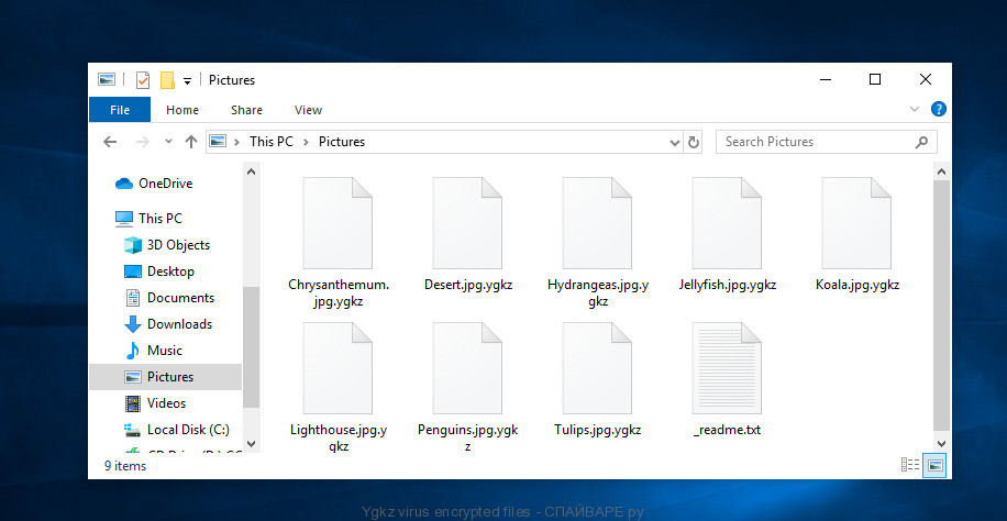Ygkz virus encrypted files