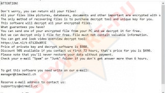 Xcvf ransom note