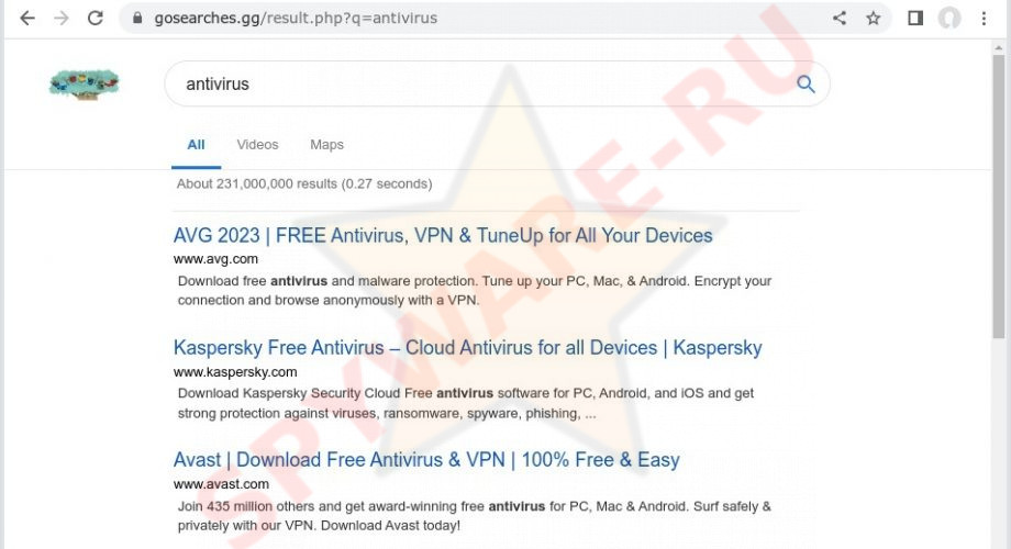 Searchesmia.com redirect search results